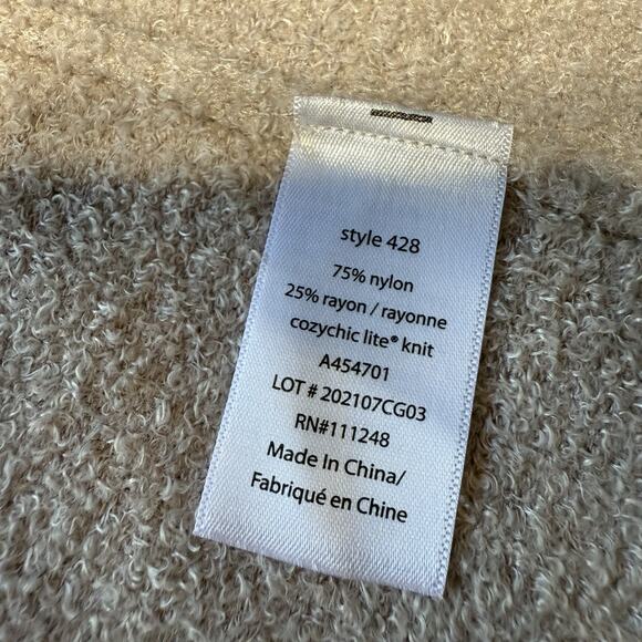 Barefoot Dreams Sweater Womens XS CozyChic Lite Open Front Cardigan Pockets - Picture 11 of 12